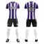 Custom Purple Gray Casual Outdoor Soccer Sets Jersey