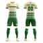 Custom Green Printing Outdoor Breathable Soccer Sets Jersey