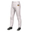 Custom White Red Pinstripe Fit Stretch Practice Pull Up Baseball Pants