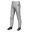 Custom Gray Black Pinstripe Fit Stretch Practice Pull Up Baseball Pants