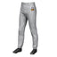 Custom Gray Navy Pinstripe Fit Stretch Practice Pull Up Baseball Pants