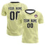 Custom Cream Black Training Uniform For Men Soccer Sets Jersey