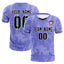 Custom Purple Classic Graffiti Pattern Sportswear Soccer Tops/Sets Jersey