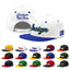 Custom White Royal Blue 3D Puff Embroidery Flat Embroidery Casual Sport Baseball Cap