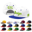 Custom White Royal Blue 3D Puff Embroidery Flat Embroidery Casual Sport Baseball Cap