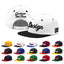 Custom White Black 3D Puff Embroidery Flat Embroidery Casual Sport Baseball Cap