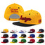 Custom Gold Black 3D Puff Embroidery Flat Embroidery Casual Sport Baseball Cap