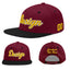 Custom Crimson Black 3D Puff Embroidery Flat Embroidery Casual Sport Baseball Cap