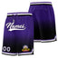 Custom Purple Black Personalized Gradient Fashion Basketball Shorts