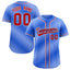 Custom Royal Red-White Gradient Fashion Authentic Baseball Jersey