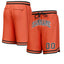 Custom Orange Black-White Personalized Basketball Shorts
