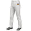 Custom White Brown Pinstripe Fit Stretch Practice Loose-fit Baseball Pants