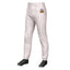 Custom White Red Pinstripe Fit Stretch Practice Pull-up Baseball Pants