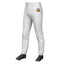 Custom White Navy Pinstripe Fit Stretch Practice Pull-up Baseball Pants