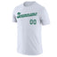 Custom White Green Classic Style Crew neck T-Shirts Full Sublimated