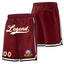 Custom Maroon White Basketball Shorts