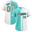 Custom Split Baseball Jersey Button Down Stitched Personalized Shirts for Adults/Boy