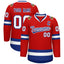 Custom Red Royal-White Classic Style Hockey Jersey