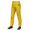 Custom Yellow Black Pinstripe Fit Stretch Practice Pull-up Baseball Pants