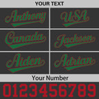 Custom Black Kelly Green 3D Puff Embroidery Flat Embroidery Casual Sport Baseball Cap