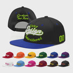 Custom Black Royal Blue 3D Puff Embroidery Flat Embroidery Casual Sport Baseball Cap