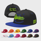 Custom Black Royal Blue 3D Puff Embroidery Flat Embroidery Casual Sport Baseball Cap