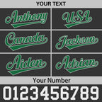 Custom Black Kelly Green 3D Puff Embroidery Flat Embroidery Casual Sport Baseball Cap