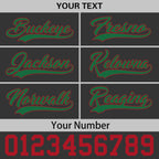 Custom Black Kelly Green 3D Puff Embroidery Flat Embroidery Casual Sport Baseball Cap