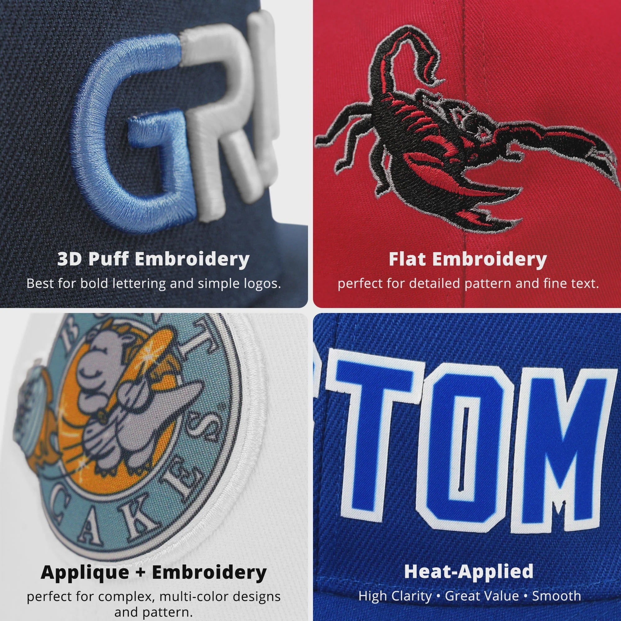 Custom Black Kelly Green 3D Puff Embroidery Flat Embroidery Casual Sport Baseball Cap