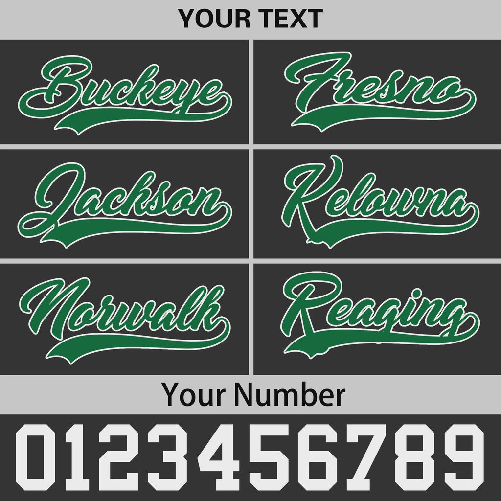 Custom Black Kelly Green 3D Puff Embroidery Flat Embroidery Casual Sport Baseball Cap