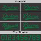Custom Black Kelly Green 3D Puff Embroidery Flat Embroidery Casual Sport Baseball Cap
