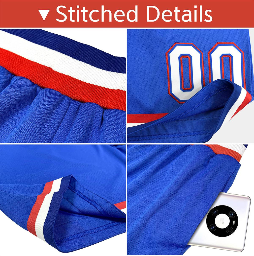 Custom Pink Blue Gradient Fashion Basketball Shorts