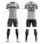 Custom Gray Printing Outdoor Tracksuit Soccer Sets Jersey