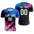 Custom Black White Breathable Sport Soccer Tops Jersey