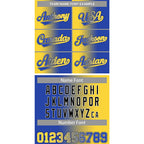 Custom Royal Gold-Black Gradient Fashion Authentic Baseball Jersey