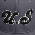 Custom White 3D Puff Embroidery Flat Embroidery Flat Eaves Sport Baseball Cap Design for Men/Women/Youth
