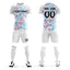Custom White Sports Training Soccer Sets Jersey