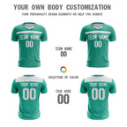 Custom Green White Breathable Sport Soccer Tops Jersey