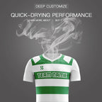 Custom Green Casual Printing Sportswear Soccer Sets Jersey