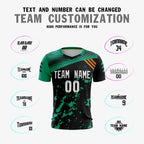 Custom Black White Green Breathable Sport Soccer Tops Jersey