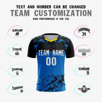 Custom Royal White Breathable Sport Soccer Tops Jersey