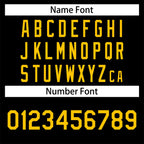 Custom Black Yellow Classic Style Hip Hop Authentic Baseball Jersey
