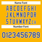 Custom Yellow White-Royal Classic Style Fashion Authentic Baseball Jersey