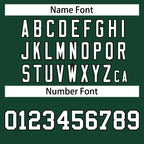 Custom Green White-Black Classic Style Authentic Baseball Jersey