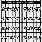 Custom White Black Stripe Fashion Design Full Button Authentic Baseball Jersey