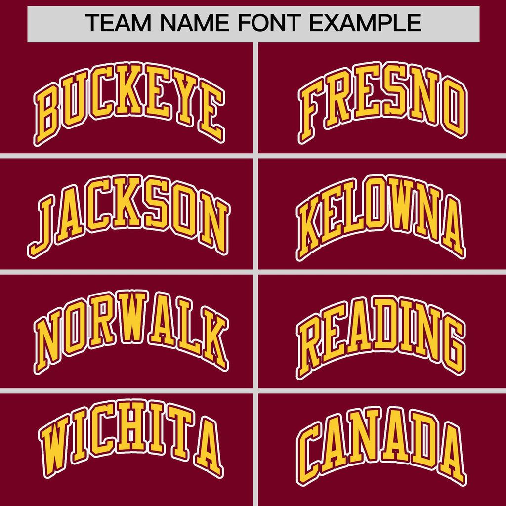 Custom Crimson Gold Ice Cream Helmet Pattern Personalized V-Neck Hockey Jersey