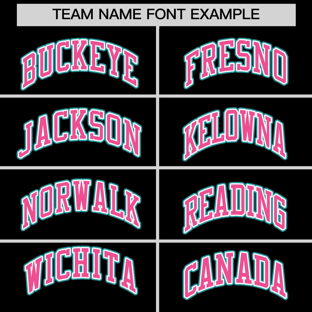 Custom Black Pink Ice Cream Helmet Pattern Personalized V-Neck Hockey Jersey