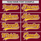 Custom Crimson Gold Ice Cream Helmet Pattern Personalized V-Neck Hockey Jersey