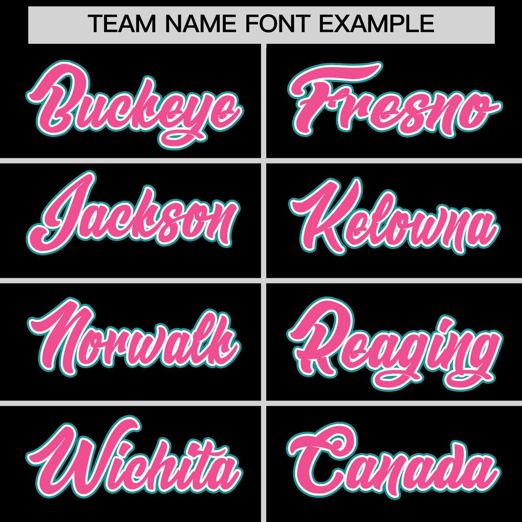 Custom Black Pink Ice Cream Helmet Pattern Personalized V-Neck Hockey Jersey