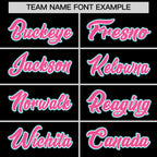 Custom Black Pink Ice Cream Helmet Pattern Personalized V-Neck Hockey Jersey